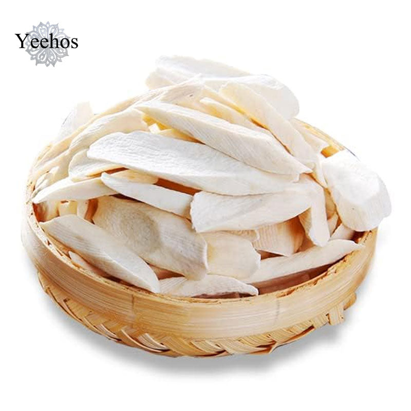 Dried Chinese Yam Slices – Wild Yam Root for Cooking Congee and Soup 16OZ